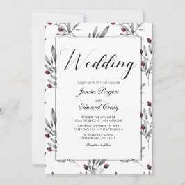 Convite Berries Botânicos e Casamento de Locais