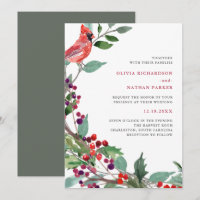 Berries de Natal e Pássaro Vermelho | Casamento de