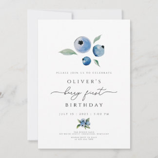 Convite Berry Birthday, primeiro aniversario de Bl