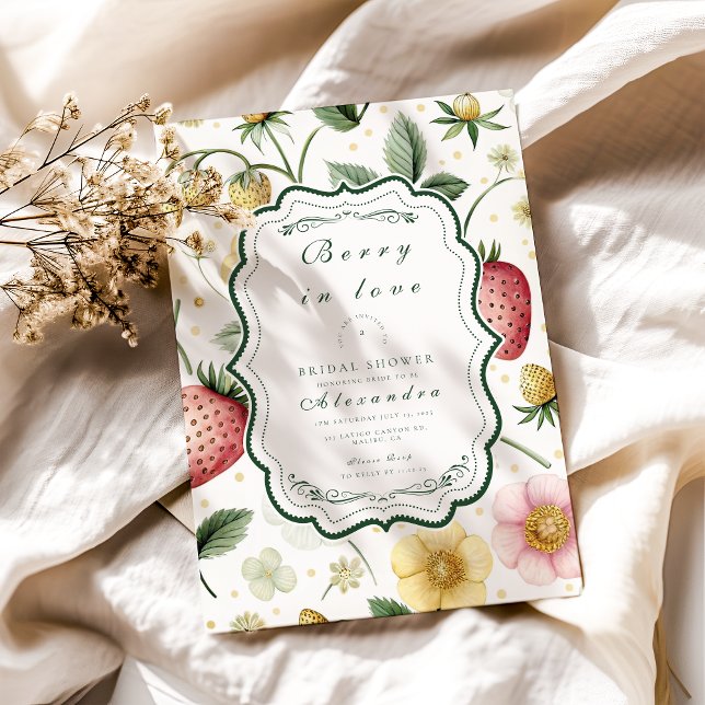 Convite Berry Botanic Charm Chá de panela (Criador carregado)