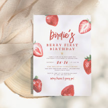 Berry First | primeiro aniversario de morango