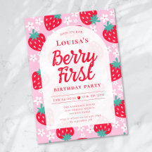 Berry First Strawberry primeiro aniversario