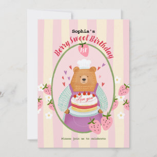 Convite Berry Lovely First Birthday