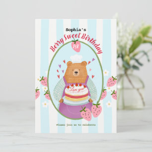 Convite Berry Lovely First Birthday