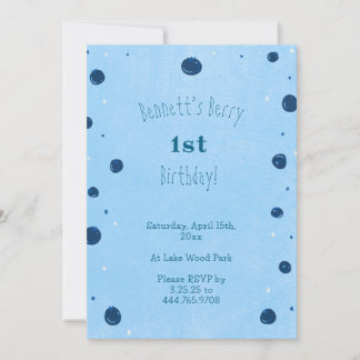 Convite Berry, primeiro aniversário