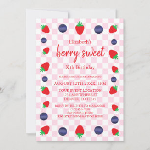 Convite Berry Sweet Birthday