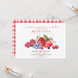 Convite Berry Sweet, Partido do primeiro aniversario