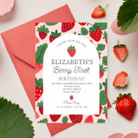 Berry Sweet Strawberry Pink Berry Primeiro Anivers