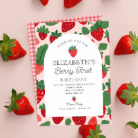 Berry Sweet Strawberry Pink Berry Primeiro Anivers