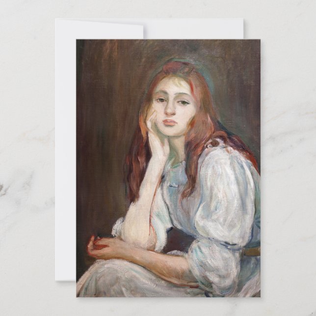 Convite Berthe Morisot - Julie Daydreaming (Frente)