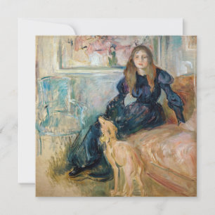 Convite Berthe Morisot - Julie e o seu Greyhound Laerte
