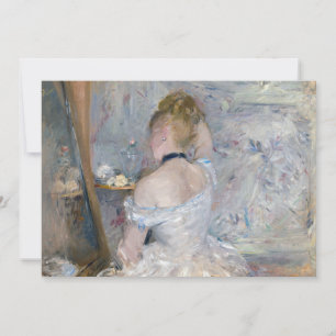 Convite Berthe Morisot - Mulher na sua Toilette