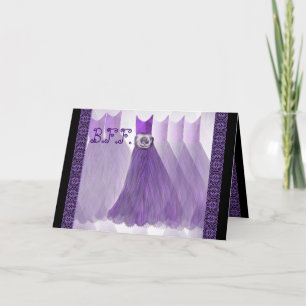Convite BEST FRIEND Maid of Honor Invitation VIOLET PURPLE