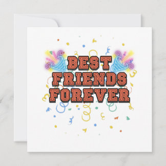 Convite best friends forever,best friend day, funny, party