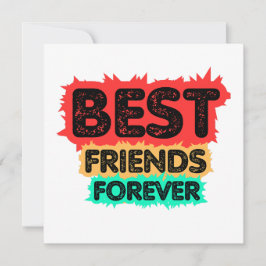 CONVITE BEST FRIENDS FOREVER RETRO FRIENDS, FRIENDSHIP