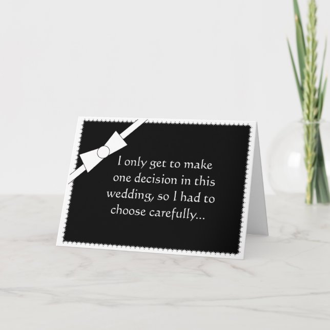 Convite Best Man Request Card Enny Tux (Frente)