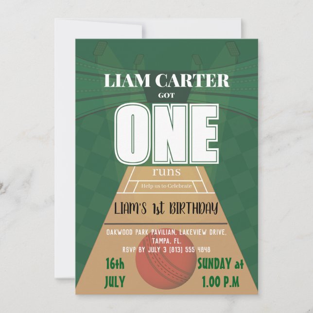 Convite Best one First Birthday Invitation (Frente)