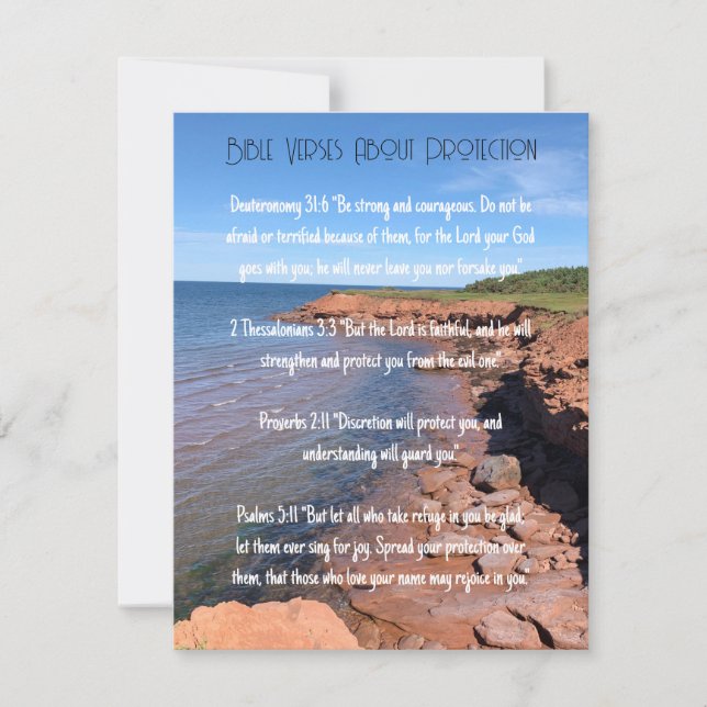 Convite Bíblia versa na proteção de Deus (Frente)