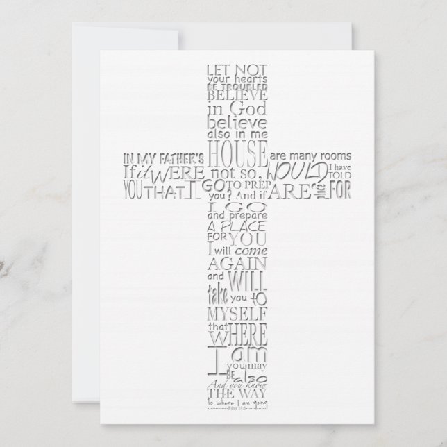 Convite Bíblias do Memorial John 14 (Frente)