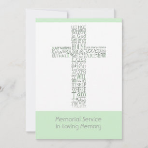 Convite Bíblias Versos do Serviço Memorial John 14 10