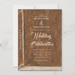 Convite Biblioteca de Livros de Contos de Fadas de Históri