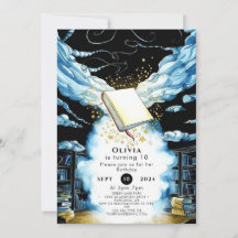 Biblioteca Mágica Diversão de Storybook Aniversári