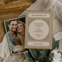 Biblioteca | Quadro Vintage Elegante com Casamento