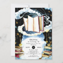 Biblioteca Simples Fairytale Storybook Aniversário