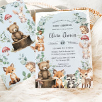 Bichos-de-floresta-abóbora Chá de fraldas azul-ver