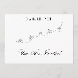Convite Bicicleta invadindo a colina personalizada Invite