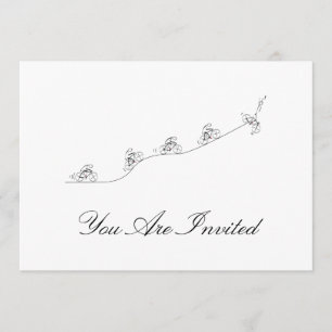 Convite Bicicleta passando pela colina