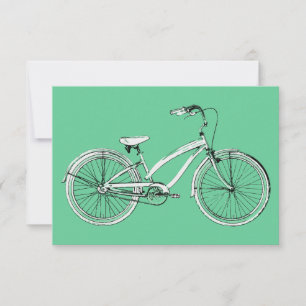 Convite bicicleta retrô