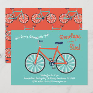 Convite Bicicletas Bicicletas Bonitas Festas de aniversár