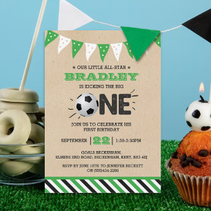 Convite Bicking O Grande primeiro aniversario de futebol
