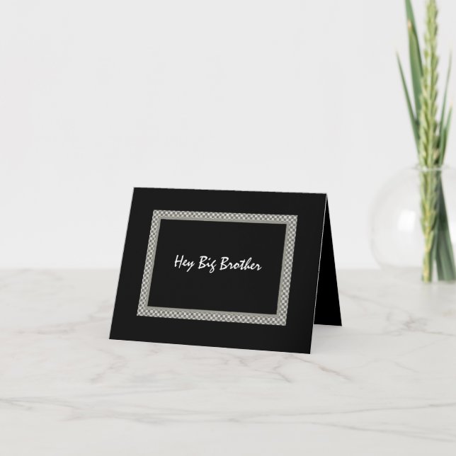 Convite BIG BROTHER - Seja Meu Melhor Homem - Checkerboard (Frente)