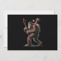 Bigfoot Fogos de Artifício 4 de Julho Bandeira dos