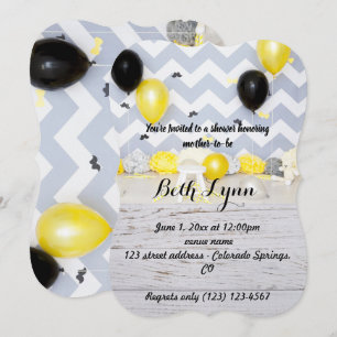 Convite Bigode de Baby Shower bigodes Destino do Destino