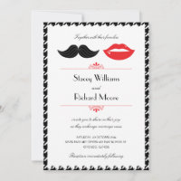 Bigode Vermelho, Preto e Branco e Lábios com fio d