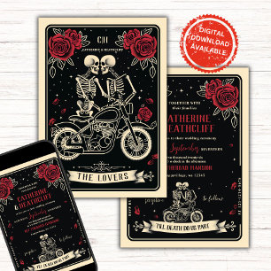 Convite Bikers Till Death Tarot Weditation