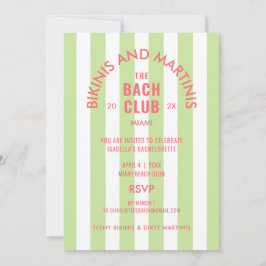 Convite Bikinis E Martinis, Bach Club Cabana