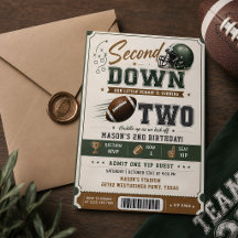 Bilhete de Aniversário de 2 anos do Second Down Fo