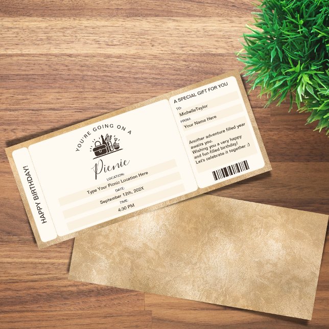 Convite Bilhete de Embarque Surpresa Voucher de Aniversári (Criador carregado)