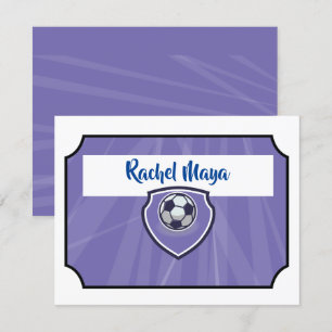 Convite BILHETE DE FUTEBOL Bat Mitzvah Roxo Obrigado Flat