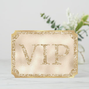 Convite Bilhete de Ingresso para Evento Gold VIP
