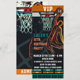Convite Bilhete de Jogo de Bola VIP Festa de Aniversário d