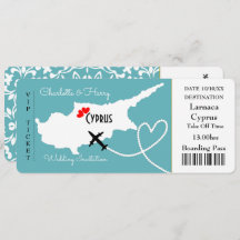 Bilhete Europa de Destino para Casamento em Chipre