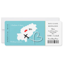 Bilhete Ibiza de Destino de Casamento