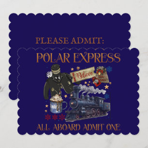Convite Bilhete Personalizado para o Polar Express