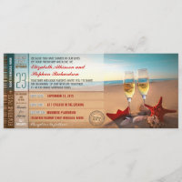 Bilhetes de Passagem de Embarque Casamento Moderno