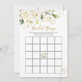 Convite Bingo Bridal Rosa Branca/Quem conhece a melhor noi